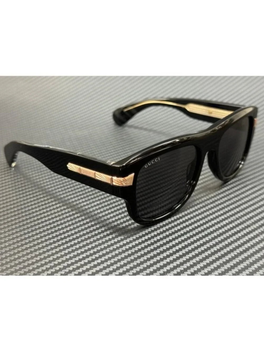 New Gucci Men Black Sunglasses 54-19-145